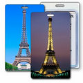 Luggage Tag - 3D Lenticular Eiffel Tower Paris Image (Custom)